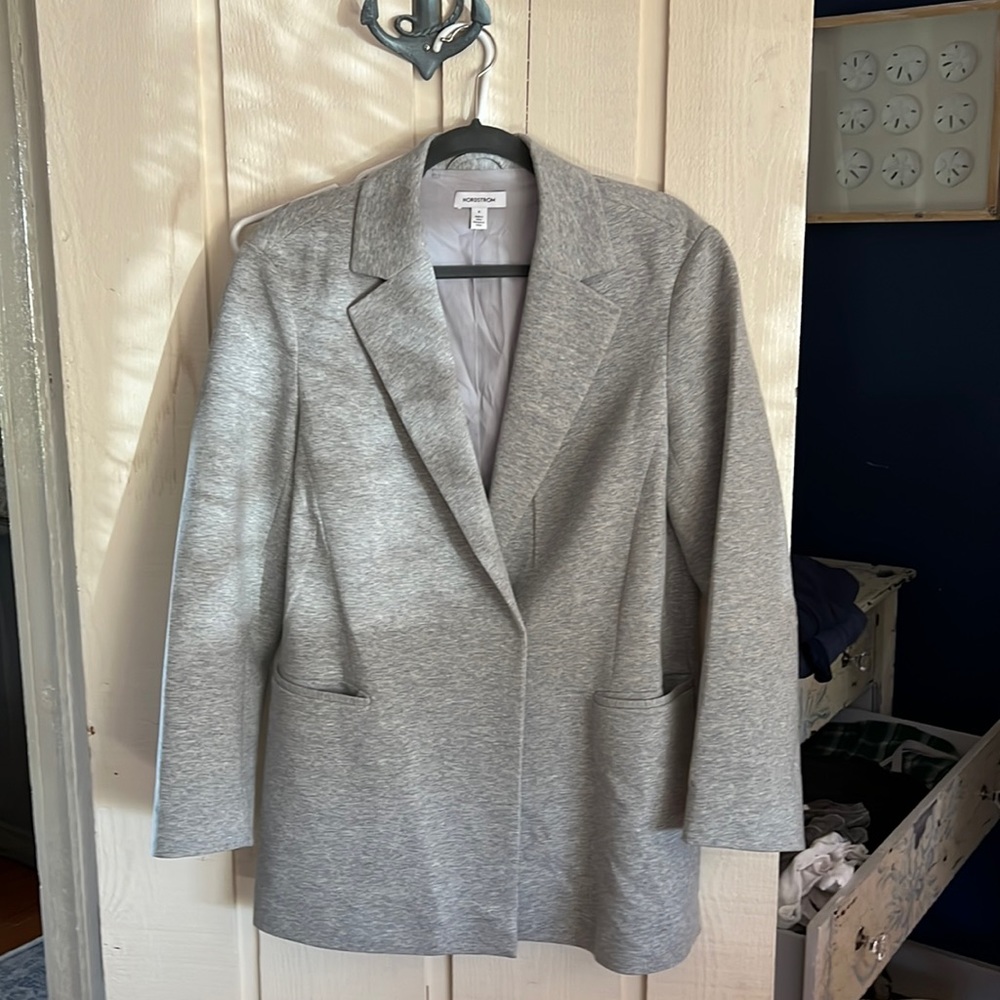 Lined jersey blazer